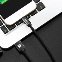 Câble Lightning 1mt Floveme Denim Texture -Mobilemania Magasin cable lightning 1mt floveme denim texture 1