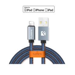 Câble Lightning 1mt Floveme Denim Texture -Mobilemania Magasin cable lightning 1mt floveme denim texture 2