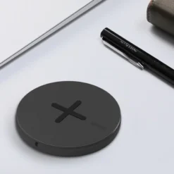 Chargeur Rapide Sans Fil à Induction QI NILLKIN BUTTON 10W Noir -Mobilemania Magasin chargeur rapide sans fil a induction qi nillkin button 10w 2