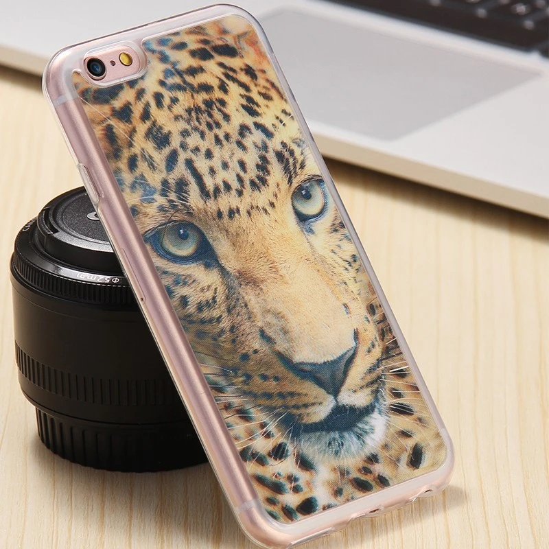 Coque 3D Visual Effect LEOPARD Apple IPhone 6/6S 5 Coque 3D Visual Effect LEOPARD Apple IPhone 6/6S – Image 3