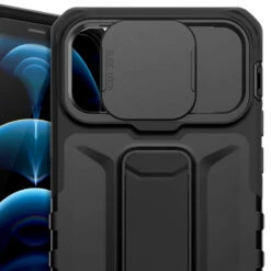 Itskins – IPhone 12 / IPhone 12 PRO Coque SLIDELOCK STAND -Mobilemania Magasin coque antichoc itskins slidelock stand apple iphone 1212 pro 6