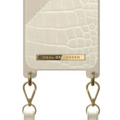 IDeal Of Sweden - IPhone 12 Mini Coque Cream Beige Croco -Mobilemania Magasin coque bandouliere ideal of sweden cream beige croco apple iphone 12 mini 4