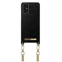 IDeal Of Sweden - Galaxy S20 Plus / S20 Plus 5G Coque Jet Black Croco -Mobilemania Magasin coque bandouliere ideal of sweden jet black croco samsung galaxy s20 5g plus 1
