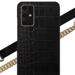 IDeal Of Sweden - Galaxy S20 Plus / S20 Plus 5G Coque Jet Black Croco -Mobilemania Magasin coque bandouliere ideal of sweden jet black croco samsung galaxy s20 5g plus 2