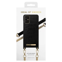 IDeal Of Sweden - Galaxy S20 Plus / S20 Plus 5G Coque Jet Black Croco -Mobilemania Magasin coque bandouliere ideal of sweden jet black croco samsung galaxy s20 5g plus 4