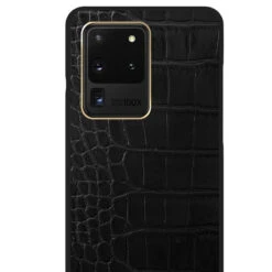 IDeal Of Sweden - Galaxy S20 Ultra 5G Coque Jet Black Croco -Mobilemania Magasin coque bandouliere ideal of sweden jet black croco samsung galaxy s20 ultra 5g 3