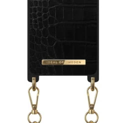 IDeal Of Sweden - Galaxy S20 Ultra 5G Coque Jet Black Croco -Mobilemania Magasin coque bandouliere ideal of sweden jet black croco samsung galaxy s20 ultra 5g 4