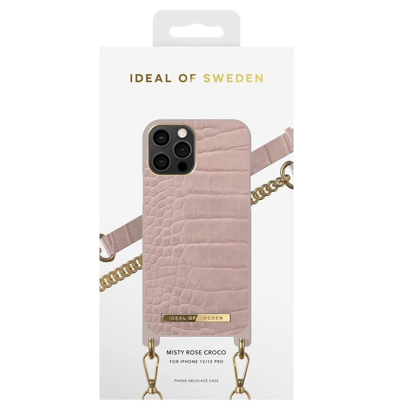 IDeal Of Sweden - IPhone 12 / IPhone 12 PRO Coque Misty Rose Croco Bandoulière 5 IDeal Of Sweden - IPhone 12 / IPhone 12 PRO Coque Misty Rose Croco Bandoulière – Image 3