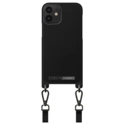 IDeal Of Sweden - IPhone 12 Mini Coque Onyx Black Bandoulière -Mobilemania Magasin coque bandouliere ideal of sweden onyx black apple iphone 12 mini 1