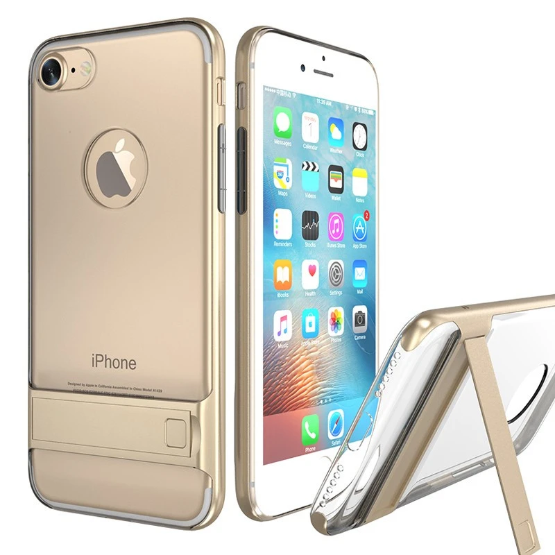 Coque Bimatière Transparente Avec Béquille Apple IPhone 7/8 3 Coque Bimatière Transparente Avec Béquille Apple IPhone 7/8