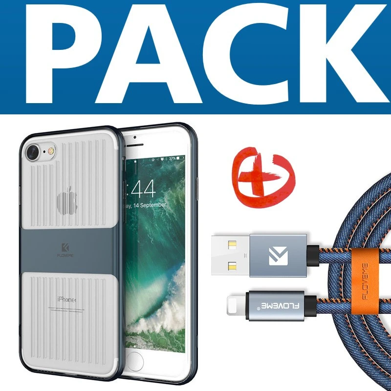Coque LUGGAGE TRAVELLING + Câble Lightning 1mt Apple IPhone 7/8 3 Coque LUGGAGE TRAVELLING + Câble Lightning 1mt Apple IPhone 7/8
