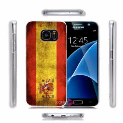 Coque Rigide Drapeau ESPAGNE Vintage Samsung Galaxy S7 -Mobilemania Magasin coque rigide drapeau espagne vintage samsung galaxy s7 1