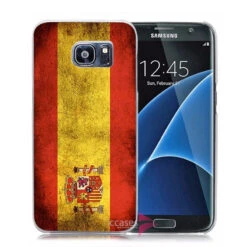 Coque Rigide Drapeau ESPAGNE Vintage Samsung Galaxy S7 Edge