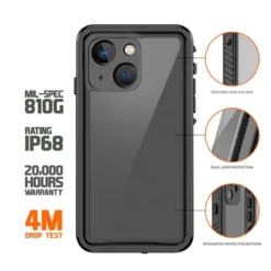 Eiger - IPhone 13 Mini Coque Rigide AVALANCHE Noir