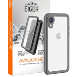 Coque Rigide Eiger AVALANCHE Apple IPhone XR Noir -Mobilemania Magasin coque rigide eiger avalanche apple iphone xr noir 2