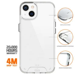 Eiger - IPhone 13 Coque Rigide GLACIER Clair -Mobilemania Magasin coque rigide eiger glacier apple iphone 13 clair 1