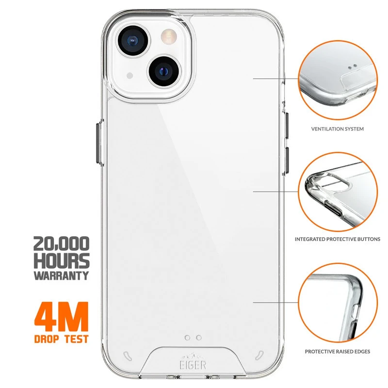 Eiger - IPhone 13 Mini Coque Rigide GLACIER Clair 4 Eiger - IPhone 13 Mini Coque Rigide GLACIER Clair – Image 2