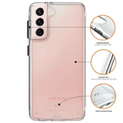 Eiger - Galaxy S21 Plus 5G Coque GLACIER Transparente -Mobilemania Magasin coque rigide eiger glacier samsung galaxy s21 plus 5g 2