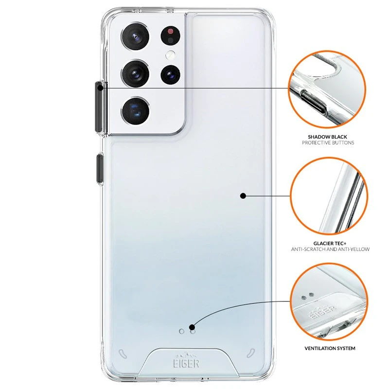 Eiger - Galaxy S21 Ultra 5G Coque GLACIER Transparente 4 Eiger - Galaxy S21 Ultra 5G Coque GLACIER Transparente – Image 2