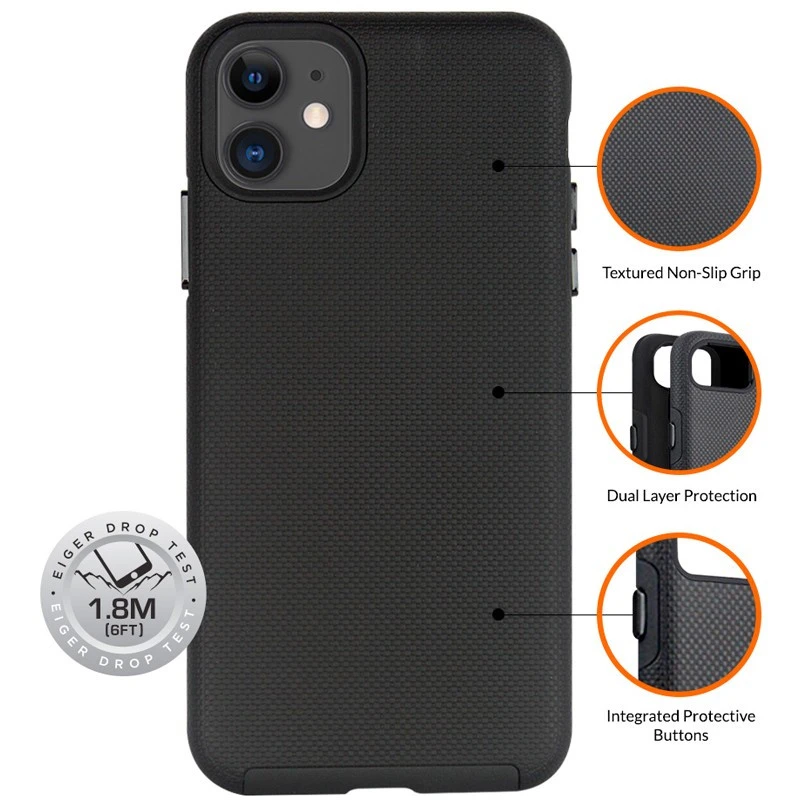 Eiger – IPhone 12 / IPhone 12 PRO Coque NORTH Noir 4 Eiger – IPhone 12 / IPhone 12 PRO Coque NORTH Noir – Image 2