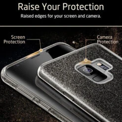 Coque Rigide ESR Pailletée étincelante Samsung Galaxy S9 -Mobilemania Magasin coque rigide esr pailletee etincelante samsung galaxy s9 3