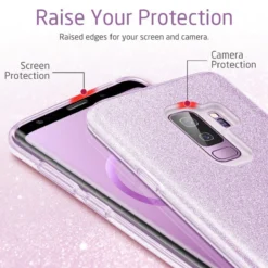 Coque Rigide ESR Pailletée étincelante Samsung Galaxy S9 Plus -Mobilemania Magasin coque rigide esr pailletee etincelante samsung galaxy s9 plus 3