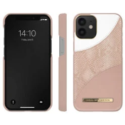 IDeal Of Sweden - IPhone 12 Mini Coque Blush Pink Snake -Mobilemania Magasin coque rigide ideal of sweden blush pink snake apple iphone 12 mini 1
