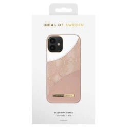 IDeal Of Sweden - IPhone 12 Mini Coque Blush Pink Snake -Mobilemania Magasin coque rigide ideal of sweden blush pink snake apple iphone 12 mini 2