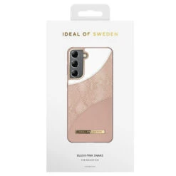 IDeal Of Sweden - Galaxy S21 5G Coque Rigide Blush Pink Snake -Mobilemania Magasin coque rigide ideal of sweden blush pink snake samsung galaxy s21 5g 1