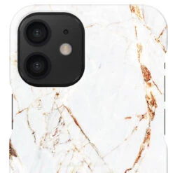 IDeal Of Sweden - IPhone 12 MINI Coque Carrara Gold -Mobilemania Magasin coque rigide ideal of sweden carrara gold apple iphone 12 mini 3