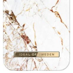 IDeal Of Sweden - IPhone 12 MINI Coque Carrara Gold -Mobilemania Magasin coque rigide ideal of sweden carrara gold apple iphone 12 mini 4