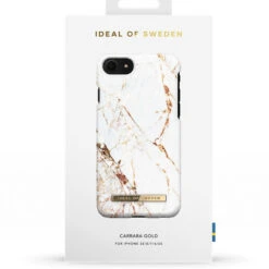 IDeal Of Sweden – IPhone SE 2020/8/7/6S/6 Coque Carrara Gold -Mobilemania Magasin coque rigide ideal of sweden carrara gold apple iphone 786s6se 2020 2