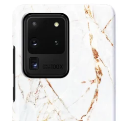 IDeal Of Sweden - Galaxy S20 Ultra 5G Coque Carrara Gold -Mobilemania Magasin coque rigide ideal of sweden carrara gold samsung galaxy s20 5g ultra 2