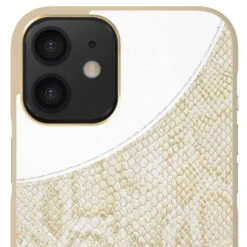 IDeal Of Sweden - IPhone 12 Mini Coque Cream Gold Snake -Mobilemania Magasin coque rigide ideal of sweden cream gold snake apple iphone 12 mini 3