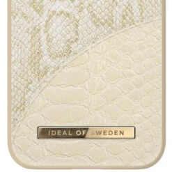 IDeal Of Sweden - IPhone 12 Mini Coque Cream Gold Snake -Mobilemania Magasin coque rigide ideal of sweden cream gold snake apple iphone 12 mini 4