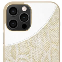 IDeal Of Sweden - IPhone 12 / IPhone 12 PRO Coque Cream Gold Snake -Mobilemania Magasin coque rigide ideal of sweden cream gold snake apple iphone 1212 pro 3