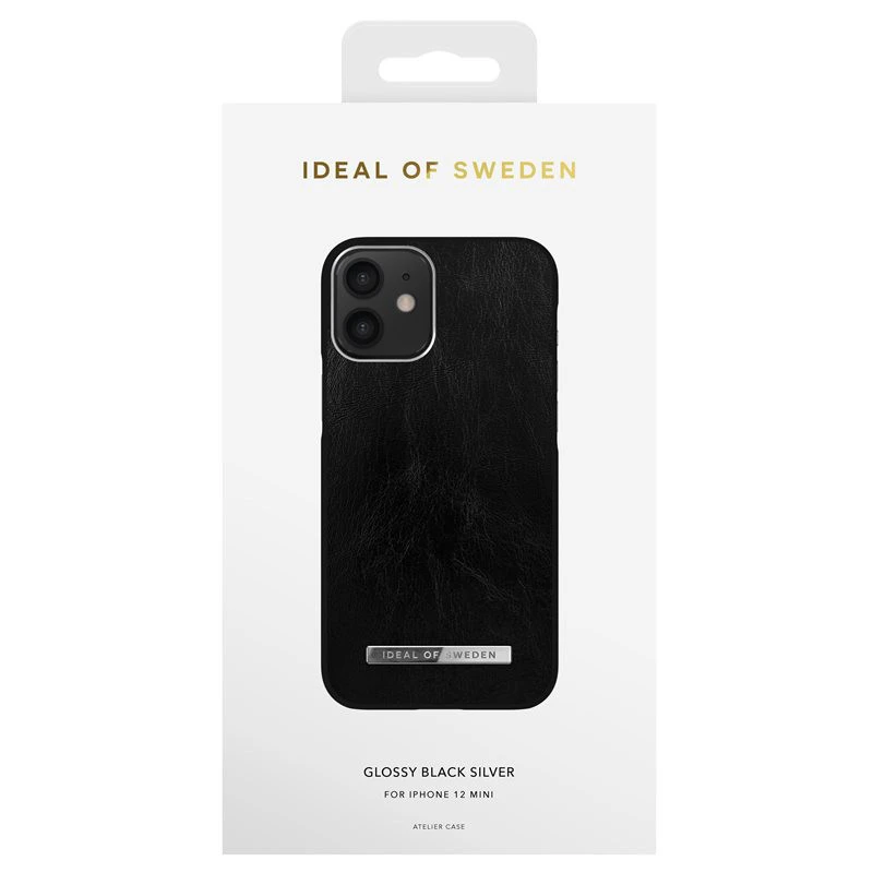 IDeal Of Sweden - IPhone 12 Mini Coque Glossy Black Silver 6 IDeal Of Sweden - IPhone 12 Mini Coque Glossy Black Silver – Image 4