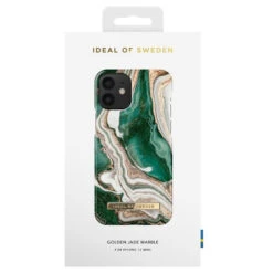 IDeal Of Sweden - IPhone 12 Mini Coque Golden Marble -Mobilemania Magasin coque rigide ideal of sweden golden marble series apple iphone 12 mini 2