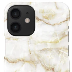 IDeal Of Sweden - IPhone 12 Mini Coque Golden Pearl Marble -Mobilemania Magasin coque rigide ideal of sweden golden pearl marble apple iphone 12 mini 3