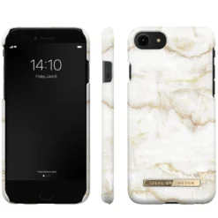 IDeal Of Sweden – IPhone SE 2020/8/7/6S/6 Coque Golden Pearl Marble -Mobilemania Magasin coque rigide ideal of sweden golden pearl marble apple iphone 786s6se 2020 1