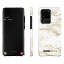 IDeal Of Sweden - Galaxy S20 Ultra 5G Coque Golden Pearl Marble -Mobilemania Magasin coque rigide ideal of sweden golden pearl marble samsung galaxy s20 ultra 5g 1