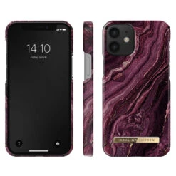 IDeal Of Sweden - IPhone 12 Mini Coque Golden Plum Marble -Mobilemania Magasin coque rigide ideal of sweden golden plum marble apple iphone 12 mini 1