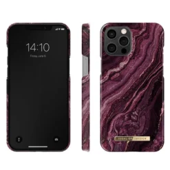 IDeal Of Sweden - IPhone 12 PRO MAX Coque Golden Plum Marble -Mobilemania Magasin coque rigide ideal of sweden golden plum marble apple iphone 12 pro max 1