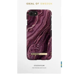 IDeal Of Sweden – IPhone SE 2020/8/7/6S/6 Coque Golden Plum Marble -Mobilemania Magasin coque rigide ideal of sweden golden plum marble apple iphone 786s6se 2020 3