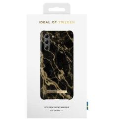 IDeal Of Sweden - Galaxy S21 5G Coque Rigide Golden Smoke Marble -Mobilemania Magasin coque rigide ideal of sweden golden smoke marble samsung galaxy s21 5g 4