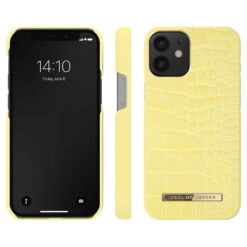 IDeal Of Sweden - IPhone 12 Mini Coque Lemon Croco -Mobilemania Magasin coque rigide ideal of sweden lemon croco apple iphone 12 mini 1
