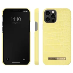 IDeal Of Sweden - IPhone 12 / IPhone 12 PRO Coque Lemon Croco -Mobilemania Magasin coque rigide ideal of sweden lemon croco apple iphone 1212 pro 1