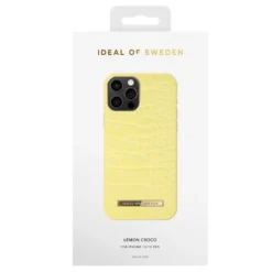 IDeal Of Sweden - IPhone 12 / IPhone 12 PRO Coque Lemon Croco -Mobilemania Magasin coque rigide ideal of sweden lemon croco apple iphone 1212 pro 2