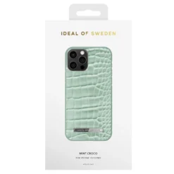 IDeal Of Sweden - IPhone 12 / IPhone 12 PRO Coque Mint Croco -Mobilemania Magasin coque rigide ideal of sweden mint croco apple iphone 1212 pro 2