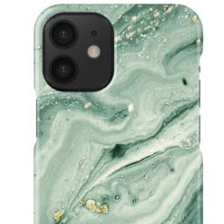 IDeal Of Sweden - IPhone 12 Mini Coque Mint Swirl Marble -Mobilemania Magasin coque rigide ideal of sweden mint swirl marble apple iphone 12 mini 4